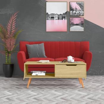 Isabelline Cleorand Storage Coffee Table Sonoma Oak
