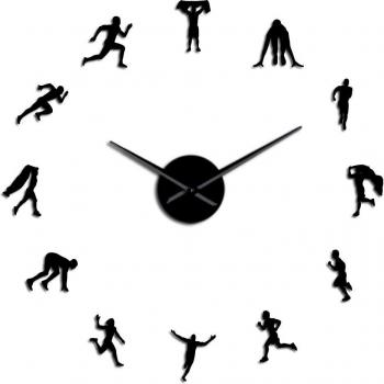 Silent Clock Watch Runner Wall Decor