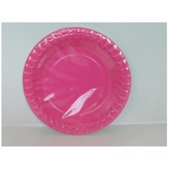 Piatti Di Carta Colorati Per Feste (confezione da 10) - Fuxia