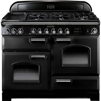 Rangemaster CDL110DFFBL/C Classic Deluxe Range Cooker Dual Fuel 110cm Black
