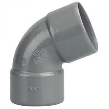 Coude pvc 67° mâle-femelle et femelle-femelle - WAVIN