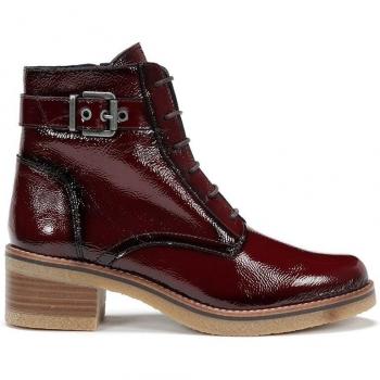Dorking by Fluchos para mujer D8686-NA Botines de charol burdeos