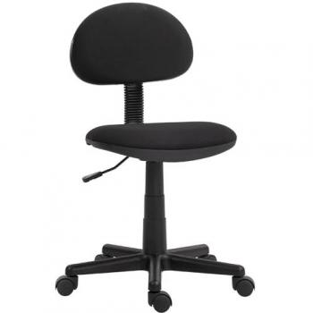 HOMCOM Small Armless Office Chair - Black