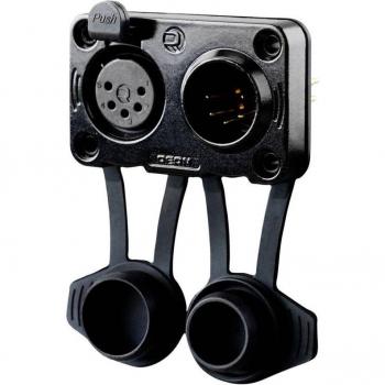 Connettore XLR Spina Rean RRX5MF-Z-012-0, 5 poli, nero – 100 unità