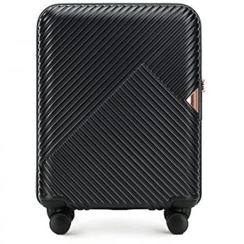 WITTCHEN Handgepäckkoffer GL STYLE, 40 l, schwarz, Vollversenre Teleskopstange, TSA-Schloss