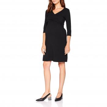 MAMALICIOUS Mlmarigold 3/4 Jersey Abk Dress Nf, Vestido para Mujer, Negro