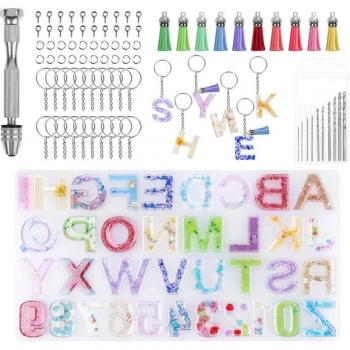 Silikon Gießform Rückwärts Alphabet für DIY Schmuck