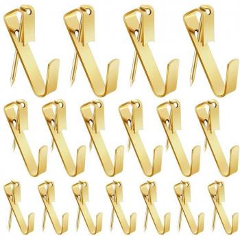 Heavy-Duty Picture Frame Hanging Hooks, 100 Pcs, 30 Lbs, 50 Lbs, 100 Lbs
