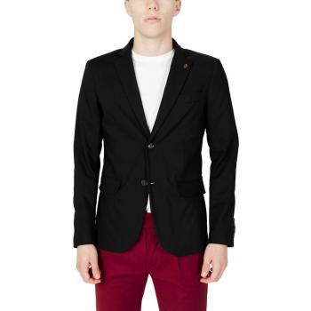 S Black Button-Up Blazer by Gianni Lupo