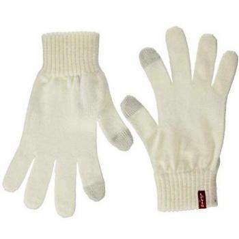 Guantes de Pantalla Levi's Ben, Beige, Talla M para Mujer