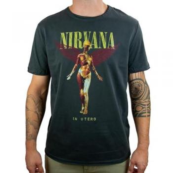 T-Shirt Nirvana Amplified Collection In Utero S a 3XL Uomo Carbone