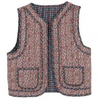 CHALECO ACOLCHADO REVERSIBLE GRANATE