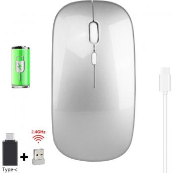 Ultra-thin 2.4G Wireless Optical Mouse with TYPE-C