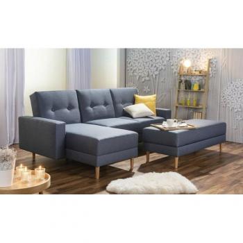 Max Winzer® Ecksofa „Just Chill“ – Multifunktionssofa mit Recamiere und Rückenverstellung, inkl. Stauraumhocker