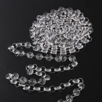1Pc Wedding Decoration Transparent Octagonal Beads