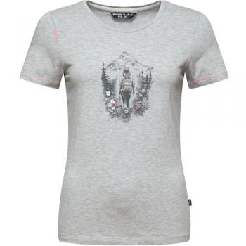 Chillaz Komfortables feminines Damen T-Shirt. Farbe: Grau / Größe: 40