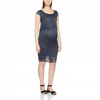 MAMALICIOUS Mlmivane June Cap Woven Nf, Vestido para Mujer, Azul
