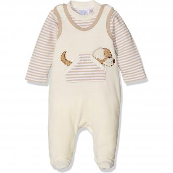 Sterntaler Unisex Baby Strampler-Set Nicki Hanno, Beige (Ecru 903), Größe 56