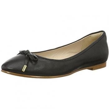Clarks Grace Lily, Bailarinas para Mujer, Negro (Cuero Negro), 42 EU