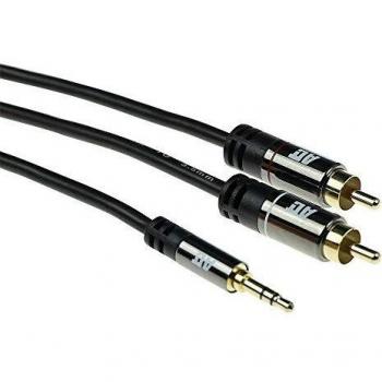 Cable de audio 2x RCA a 3,5 mm estéreo 5m