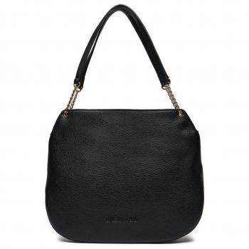 Borsa a spalla gigante love moschino da donna - nera, taglia unica
