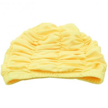 Gorro de natación cómodo y orejeras grandes de color liso para niños