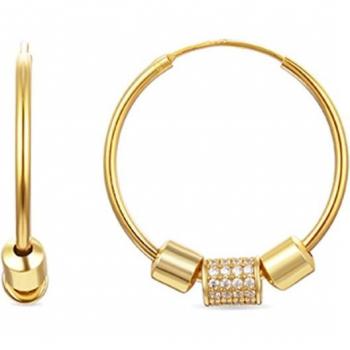 Pendientes de plata de ley 925 Luxenter Jussa