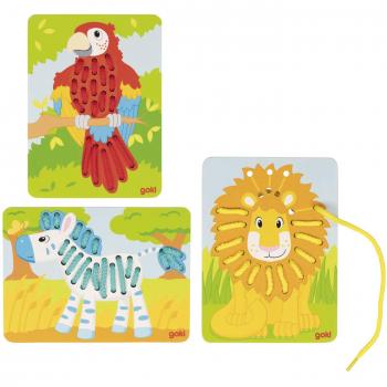 Houten Rijgpuzzels Set van 3