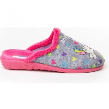 Pantufa Infantil Unicornio Angelitos 134 GRIS