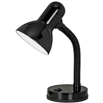 Metallic Black Steel Loops Rocker Lamp, 40W