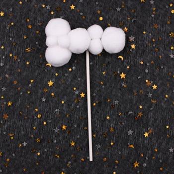 Multicolor Cloud Ball Cake Topper