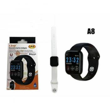 OISE ART STORE Trade Shop - Smartwatch Orologio Contapassi Smart Sport Bracciale Sportivo Bluetooth Linq A8