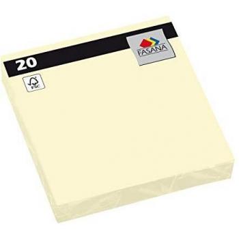 Creme‑Serviette 3‑lagig 33 × 33 cm – 1/4 Falzung