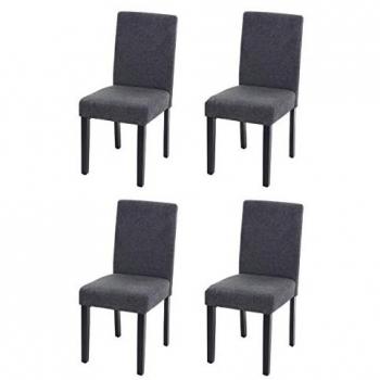 Juego de Sillas Cocina Littau Textil Antracita