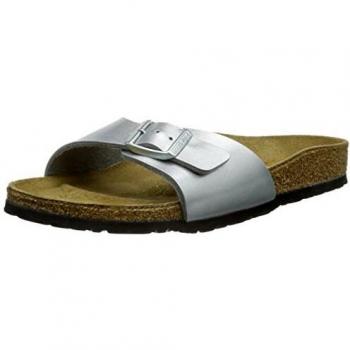 Sandalias Birkenstock Madrid Ancho Estrecho Plata Mujer 42