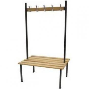 Slingsby Classic Duo Bench with 16 Hooks and 3 Uprights - Black