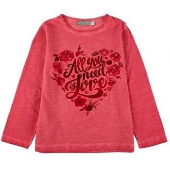 Bóboli niña manga larga Stretch Knit - Camiseta for Girl Rot