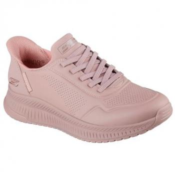 Skechers Women’s BOBs Squad 4 Key Look Slip‑Ins – Blush Pink