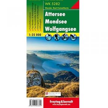 WK 5282 Attersee - Mondsee - Wolfgangsee, Wanderkarte 1:35.000: GPS-tauglich, Ortsregister