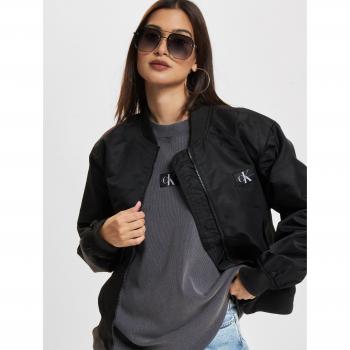 Calvin Klein Women's Black Bomber Jacket - XL