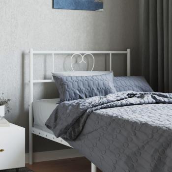 VidaXL Cabecero De Metal Blanco 100 Cm