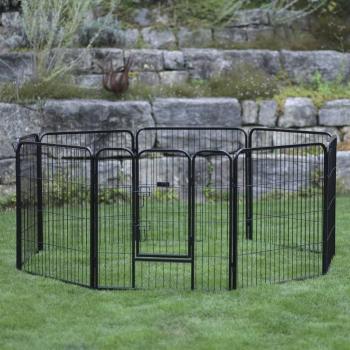 Kerbl Outdoor Animal Enclosure with Door - Black