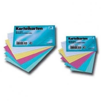 Karteikarten A5 kariert 180g/qm weiß VE=100