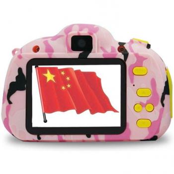 Appareil photo numérique HD Wifi pour enfants, Mini caméra camouflage 2 pouces LCD, 32 Go, batterie 400 mAh, cadeau d'anniversaire et de Noël