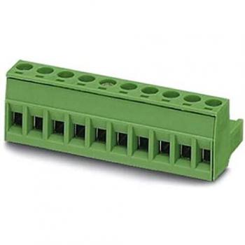 Conector PCB hembra 16 vías ángulo recto 5mm 12A verde Phoenix Contact