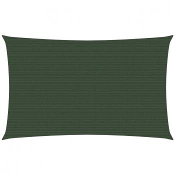 Bâche de parasol 160 g/m² vert foncé 6x8 m – PEHD – VidaXL