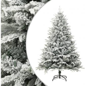 Sapin de Noël artificiel flocons de neige Vert 150 cm PVC/PE