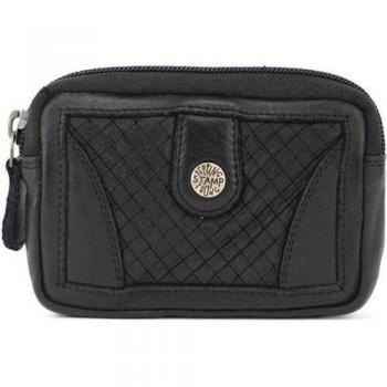 STEPPING STRONG STAMP - monedero Miram ST52705, mujer, piel lavada, color negro