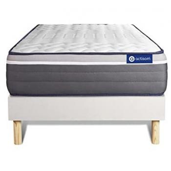 ACTISOM - Kit Rete E Materasso Matrimoniale Actiflex Plus 80x190cm - Spessore : 26cm - Molle Insacchettate E Memory Foam- Molto Rigido