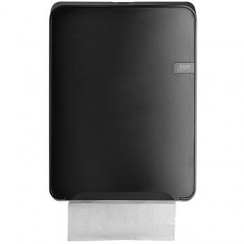 Dispenser QuartzLine vouwhanddoeken C-vouw zwart